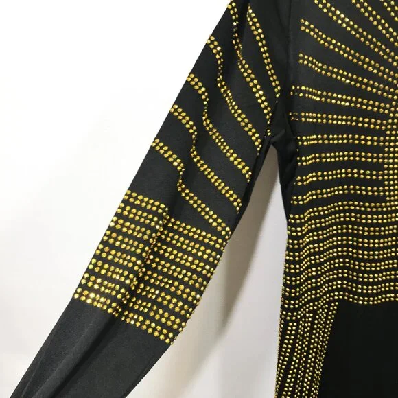 Rhinestone Formal Evening Party Dress XL - Picture 8 of 16